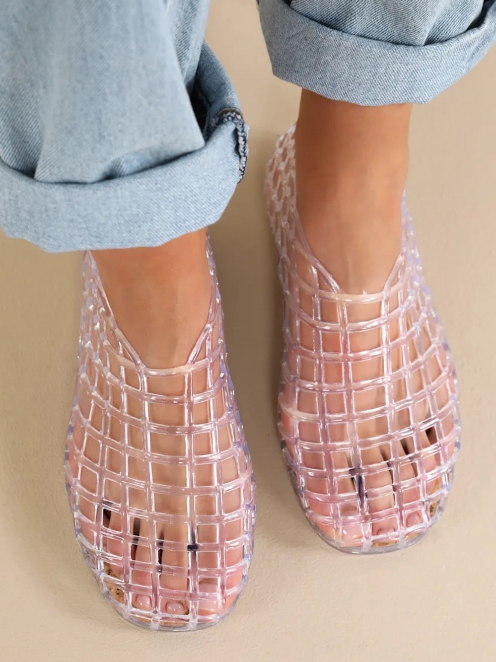 Coconuts by Matisse Clear Mesh Slip-On Mules - Picture 2 of 6